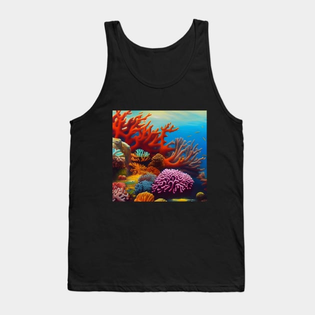 Amazing Coral Reef Tank Top by SmartPufferFish